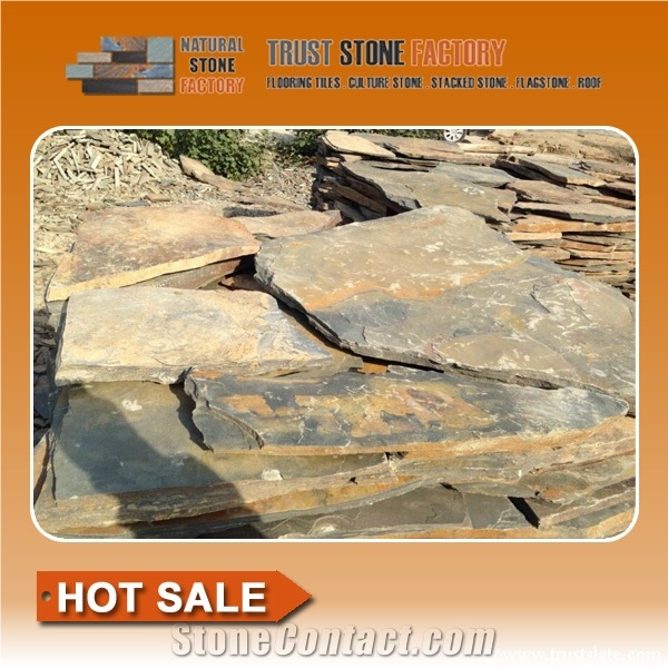 Desert Quartzite Garden Design, Beige Quartzite Stone Panels, Sunshine Quartzite Paver Stones