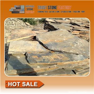Desert Quartzite Garden Design, Beige Quartzite Stone Panels, Sunshine Quartzite Paver Stones