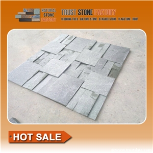 Grey Quartzite Flooring Tiles,Himalaya Slate Paving Tiles, White Quartzite Paver Stiles.