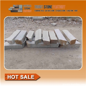 Grey Quartzite Retaining Wall, Beige Quartzite Landscape Edging, Himalaya Quartzite Landscaper
