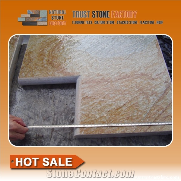Quartzite Stone Patio Pavers Tiles, Quartzite Terrace Floors Tiles, Quartzite Courtyard Pavers Tiles
