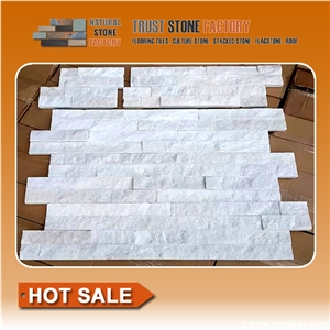 White Quartzite Ledger Stone Backsplash,Moon White Ledger Stone,White Ledger Stone Fireplace
