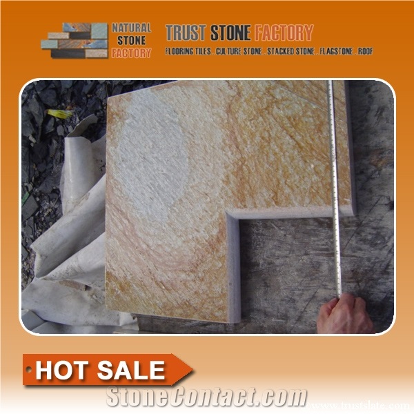 Yellow Quartzite Pool Slide, Desert Quartzite Pool Filters, Sunshine Quartzite Fiberglass Pools
