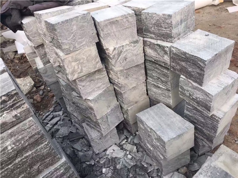 Black Granite Mushroom, Multicolor Grey Granite Wall Tiles, Mushroom Wall Tiles