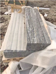 Black Granite Mushroom, Multicolor Grey Granite Wall Tiles, Mushroom Wall Tiles