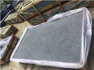 China Chateau Limestone Steps, Blue Limestone Floor Paving Sliver Valley Coping &Steps & Pavers