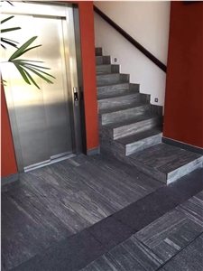 G302 Cloudy Grey Wooden Vein Granite Flooring,Wood Grain Granite