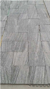G302 Nero Santiago Granite,Grey Granite with White Stripe