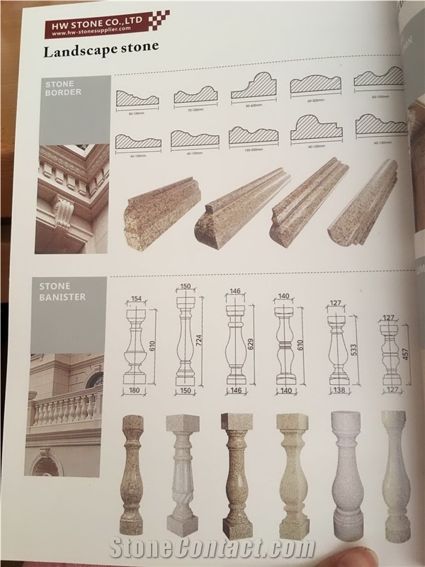 Pure White Marble Balustrade & Railings, White Marble Handrail