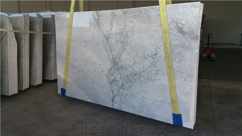 White / Bianco Carrara Cd Marble, Italy White Marble Slabs
