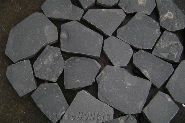 Black Basalt Garden Stepping Paving Stone
