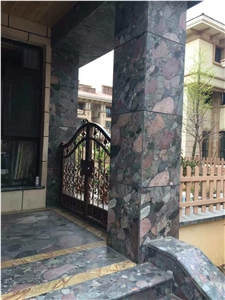 China Multi-Color Granite-Color Pearl Polished Stairs & Steps