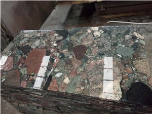 China Multi-Color Granite-Color Pearl Polished Stairs & Steps