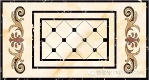 Marble Water-Jet Medallion, Floor Medallions