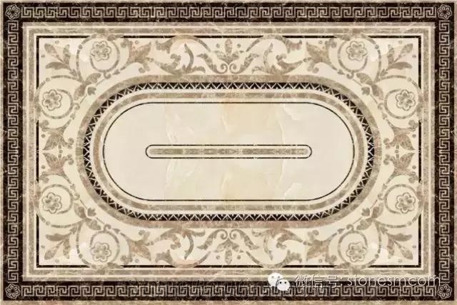 Marble Water-Jet Medallion, Floor Medallions, Square Medallions