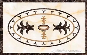 Marble Water-Jet Medallion