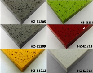 Multicolor Solid Surface Engineered Quartz Tiles