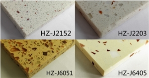 Beautiful Multicolor Solid Surface Engineered Quartz Tiles