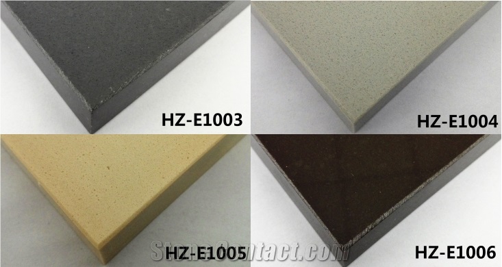 Beautiful Multicolor Solid Surface Engineered Quartz Tiles