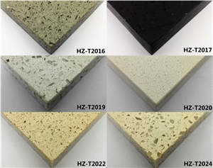 High Quality Multicolor Solid Surface Quartz Tiles