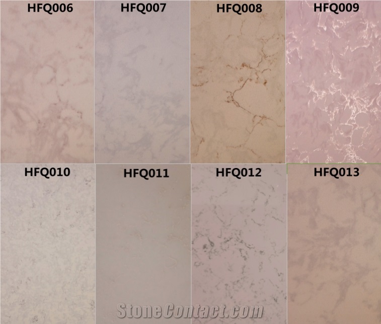 High Quality Multicolor Solid Surface Quartz Tiles