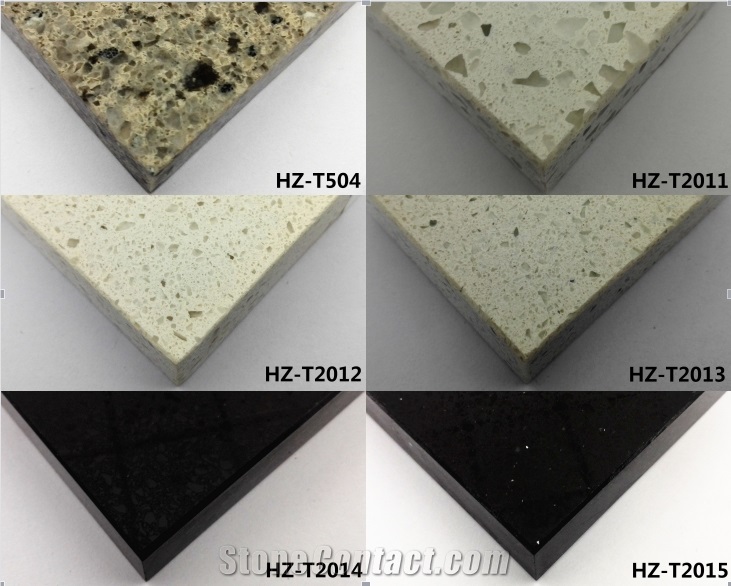 High Quality Multicolor Solid Surface Quartz Tiles