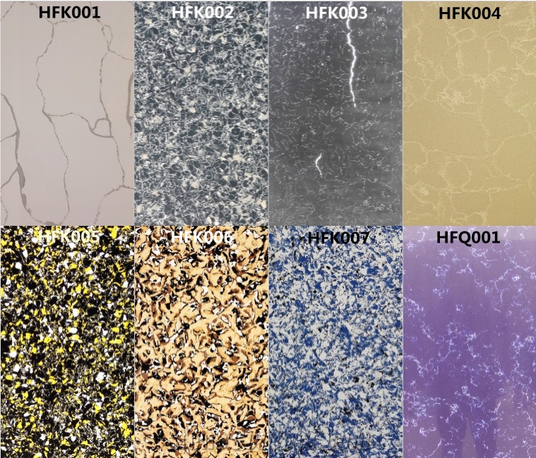 Wonderful Multicolor Solid Surface Quartz Tiles
