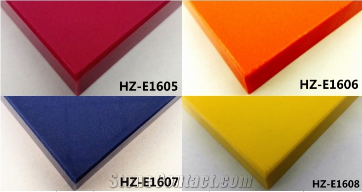 Wonderful Multicolor Solid Surface Quartz Tiles