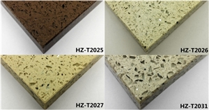 Wonderful Multicolor Solid Surface Quartz Tiles