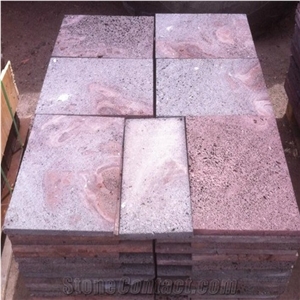 Red Volcanic Basalt Slabs & Tiles