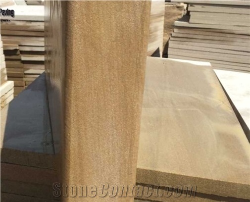 Yellow/Beige Sandstone Steps,Sandstone Stair Riser