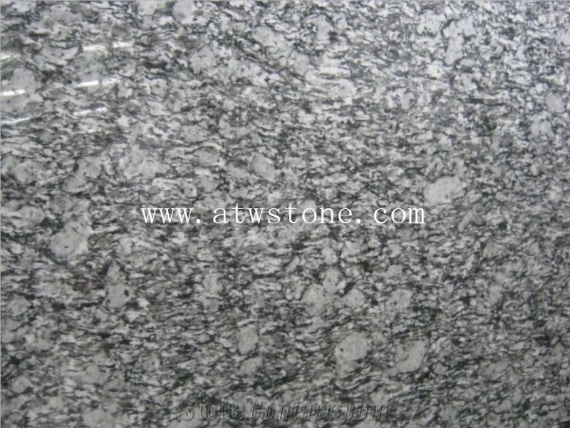 Platinum Pearl Granite Slabs, Wave White Granite Slabs, Wave Flower Granite Slabs, China Big Granite Slabs