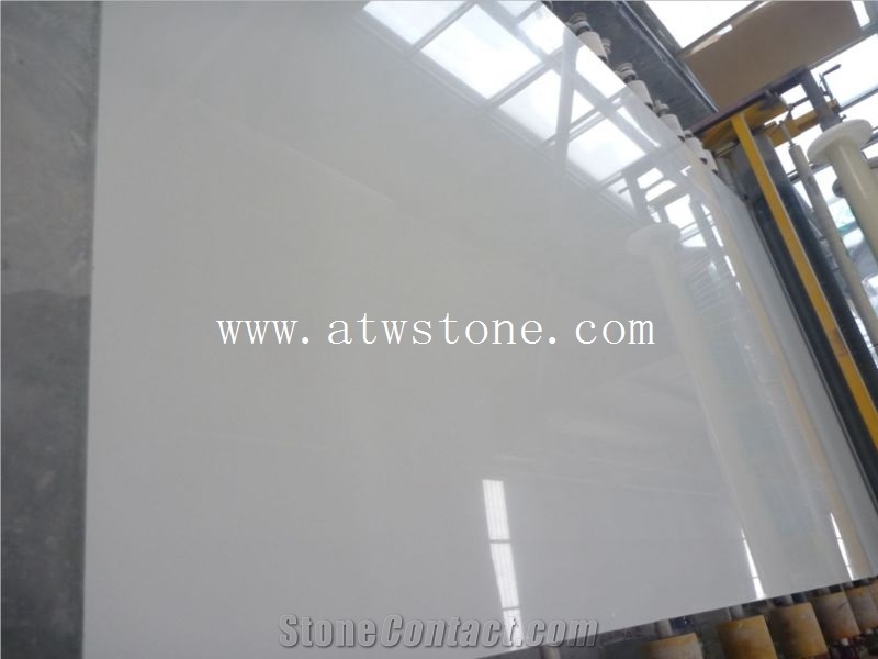 Pure White Artificial Marble Slabs