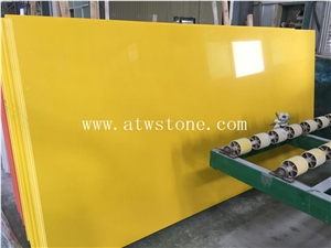 Pure Yellow Quartz Stone Slabs Pure Yellow Quartz Stone Slabs