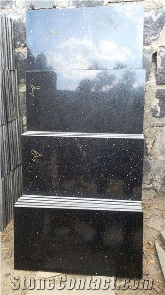 Black Galaxy Granite Tile