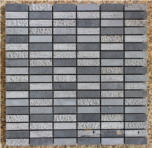 China Basalt Mosaic, Black Basalt Hexagon Mosaic