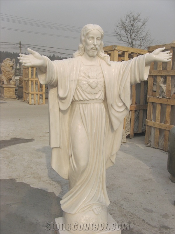 Hot Sell White Marble Stone Carving and Sculpture on Sale