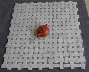 Made in China New Carrara White Marble Mosaic Bath