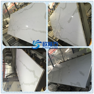 Carrara White Quartz Stone Slab,Statuary Venato Quartz Slab for Countertop Carrara White Quartz Stone Slab,Statuary Venato Quartz Slab for Countertop