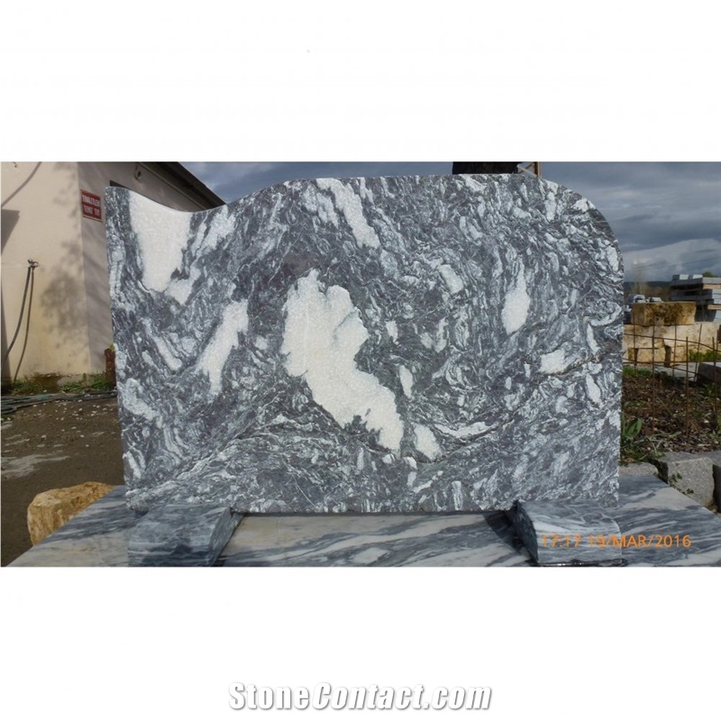Cut Green Angel (Anatolian Green) Tombstone