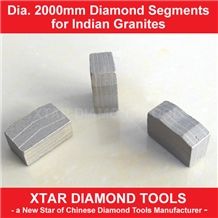 Dia.2000mm Diamond Segments for Granite Block Cutting