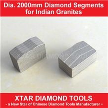 Dia.2000mm Diamond Segments for Granite Block Cutting