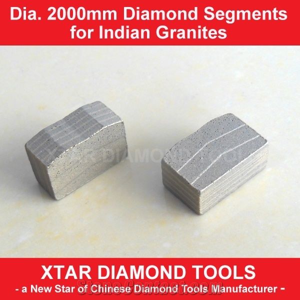 Dia.2000mm High Sharpness Diamond Segment for Granite and Basalt
