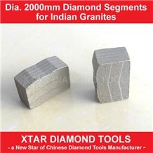 Dia.2000mm High Sharpness Diamond Segment for Granite and Basalt