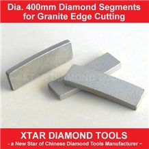 Dia.400mm Diamond Segments for Manual Edge Cutting Machine