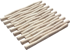 Light Travertine Bamboo Mosaic