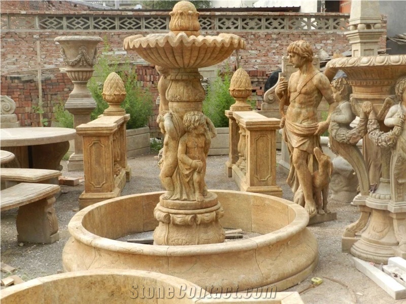 Marble Carving Garden Fountain