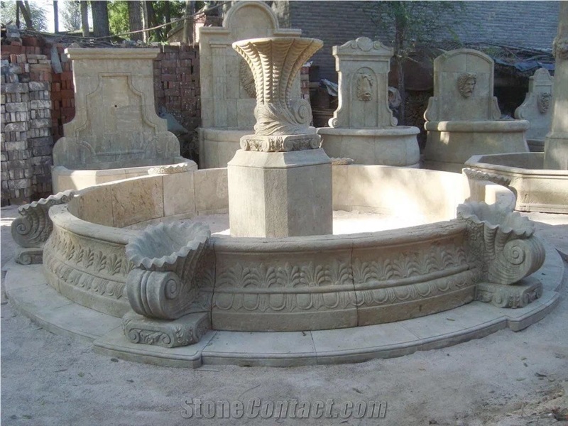 Marble Carving Garden Fountain