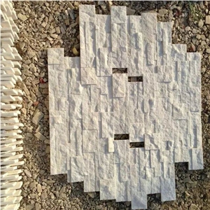 White Quartzite Culture Stone Wall Cladding Veneer in Stock Good Prices