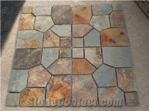 Rusty Slate Tile Irregular Flagstone